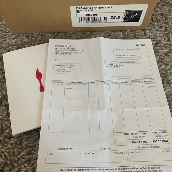 Christian Louboutin Pigalle 120 Patent - Picture 3 of 4